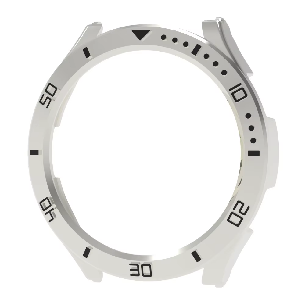 Cadran cadre lunette Mod couverture pour Samsung Galaxy montre 7 6 5 Pro PC plastique galvanoplastie demi-enveloppé pare-chocs 44mm 40mm 46mm