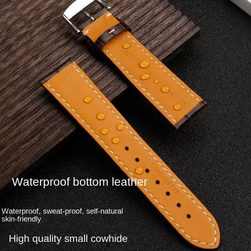 Bracelet de montre en cuir de vache