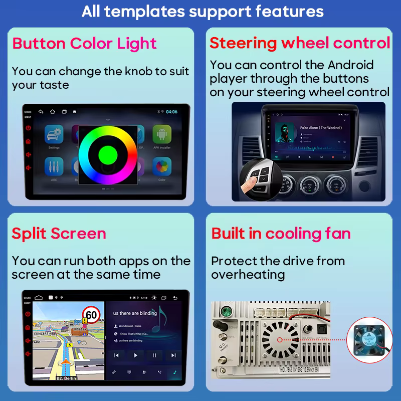 Carplay Android Auto pour Peugeot 208 2008 Série 2012-2018 5G Wifi GPS Navigation Autoradio GPS Systèmes Intelligents de Voiture BT DVD