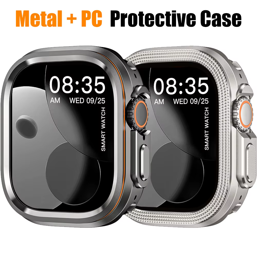 Coque en métal + PC pour Apple Watch Ultra 3/2/1 49mm