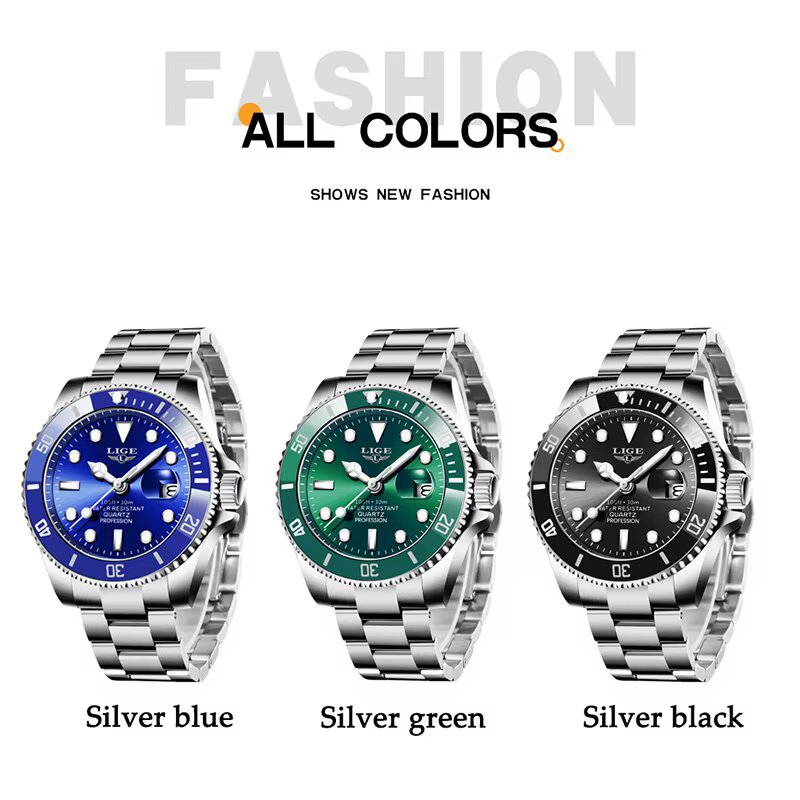 Montre de plongée étanche pour homme