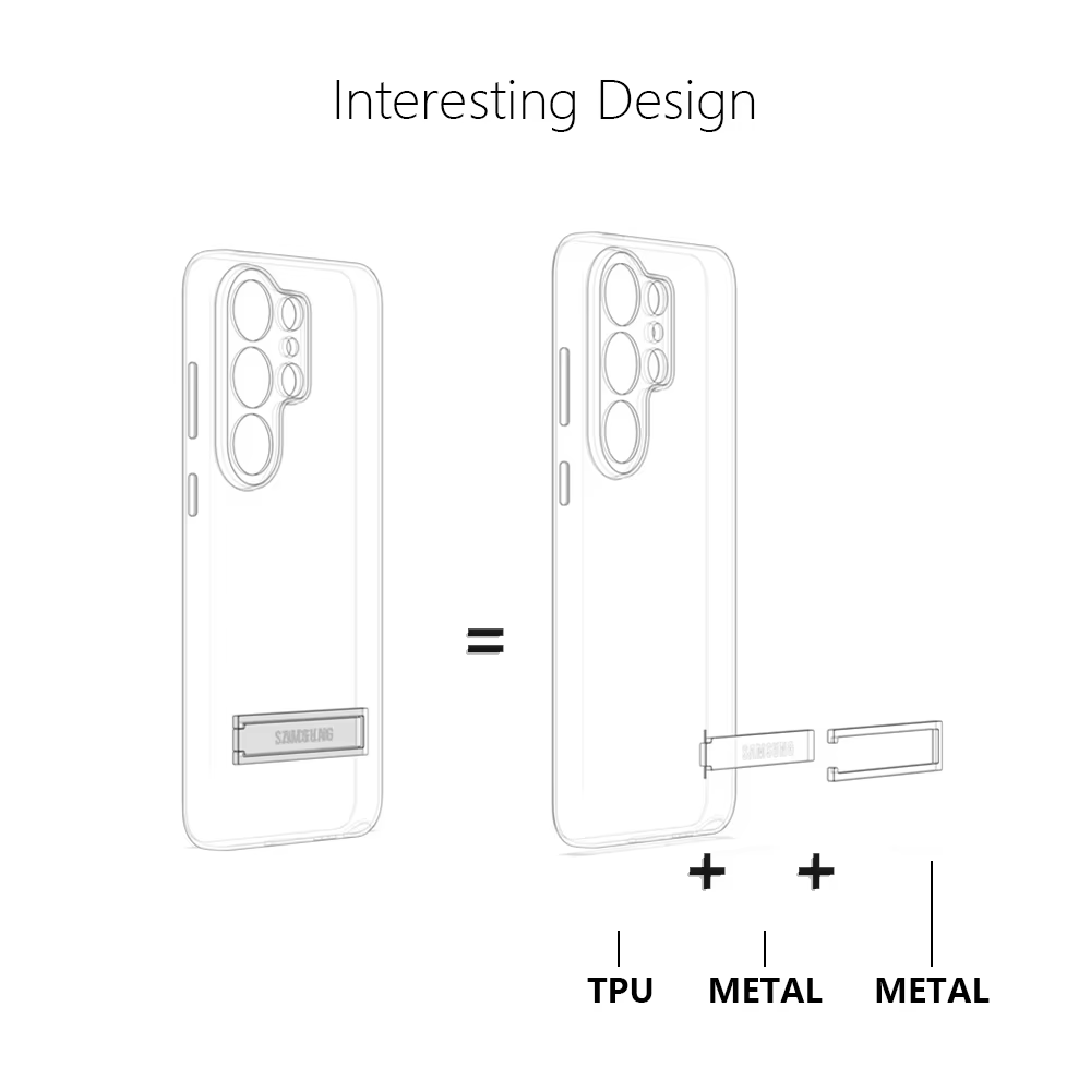 Étui de protection avec support pour Samsung Galaxy S26, S26 Plus, S26 Ultra, S26+, S25, S24