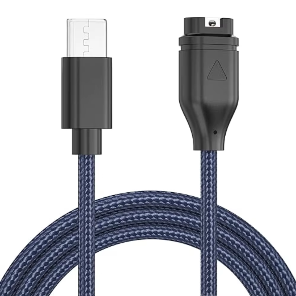 Chargeur de remplacement tressé pour Garmin Fenix 8 7 7S 7X Pro 6 6S 6X Pro 5 5S 5X Plus