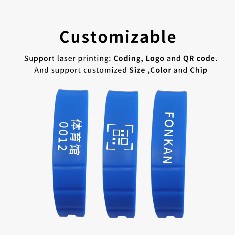 Bracelet en Silicone avec puce RFID UHF