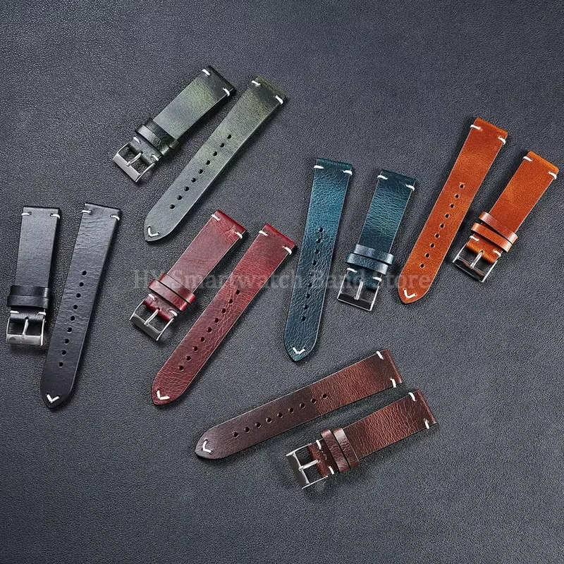 Bracelet de montre en cuir pour hommes