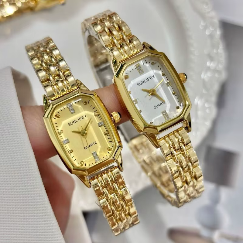 Vente chaude mode femmes minimaliste carré montre à Quartz marque de luxe en acier inoxydable montres horloge cadeau livraison directe Relojes