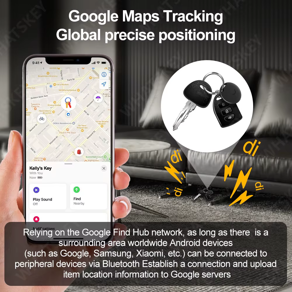 Google Tag Gps Tracker Portable Google Find My GPS Tracker pour chat Gps dispositif de suivi Gps 4g Wear Able appareils clés de vélo