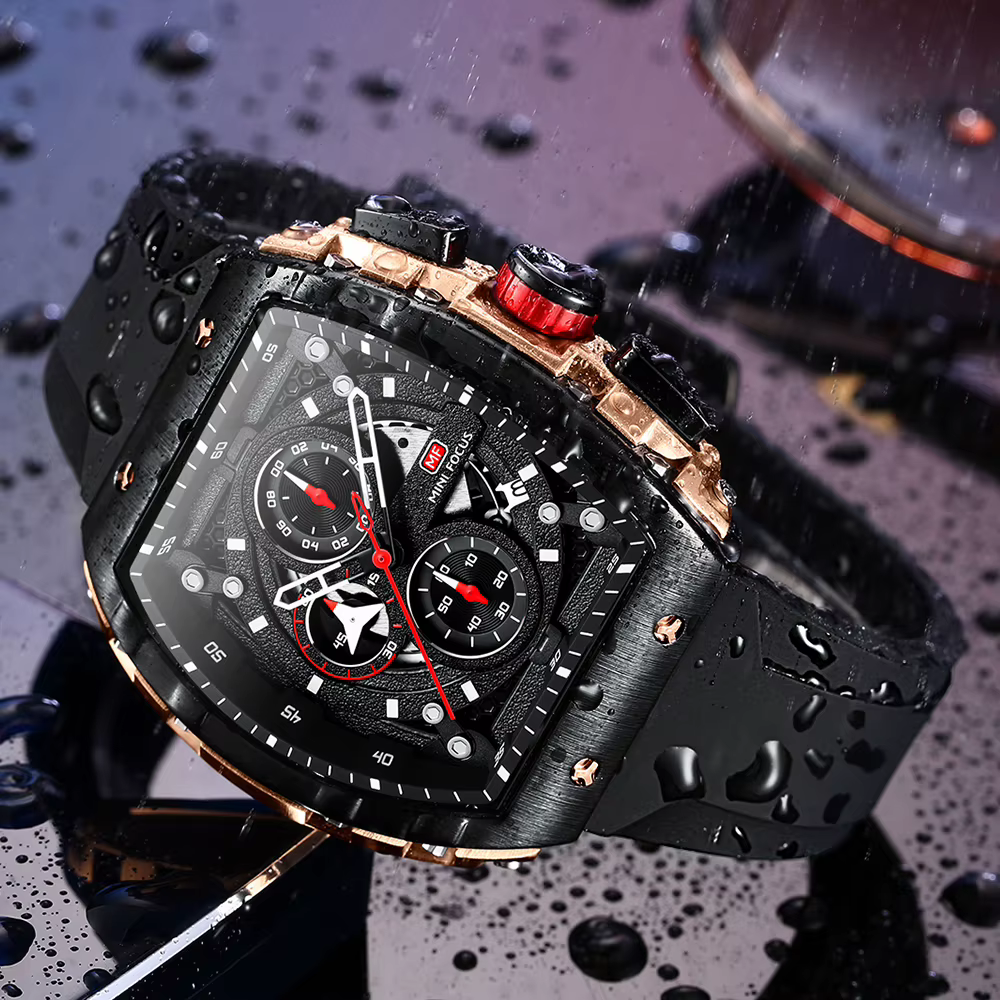 MINI FOCUS-Montre à Quartz pour Homme, Marque de Luxe, Chronographe, dehors