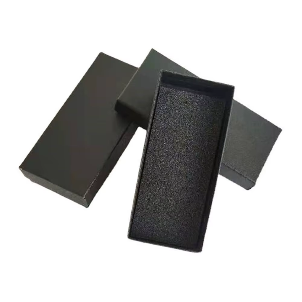 Boîte à montres, boîte de rangement pour montres en carton noir