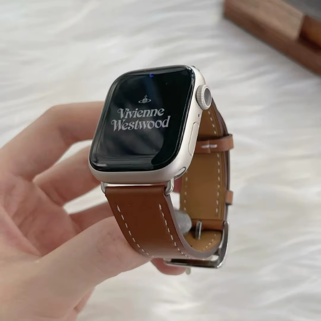 Bracelet de montre en cuir Hermès Compatible avec Apple Watch Ultra série 8 7 6 5 4 3 2 1 SE hommes femmes Iwatch