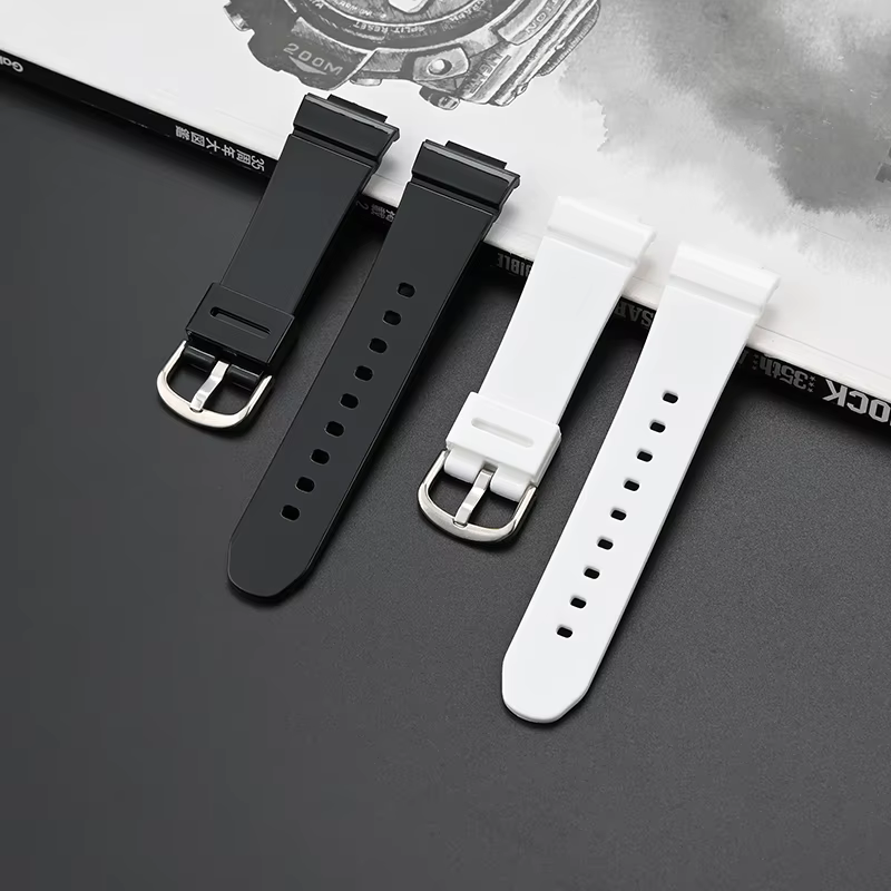 Pour Casio Baby-G BGA-130/131/132/133/160/161 BGD-140/141/500/501/560/5000 Bracelet de montre bande TPU résine femmes
