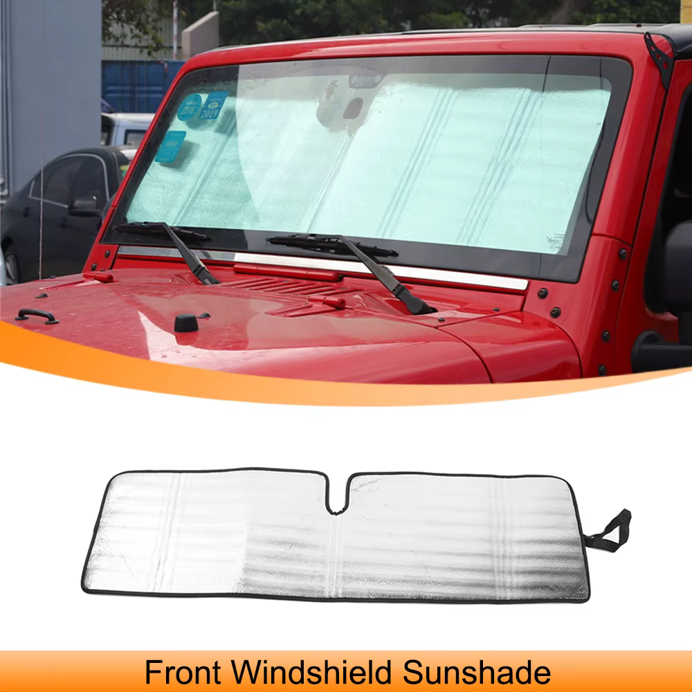 Pare-Soleil Avant Anti-UV pour Jeep Wrangler TJ 1997-2006 JK 2007-2017, Accessoires d'Nikde Voiture