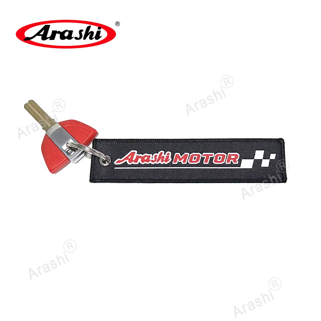 Arashi Logo porte-clés moto voiture porte-clés Double face étiquette mode porte-clés pour hommes cavalier cadeau moto accessoires