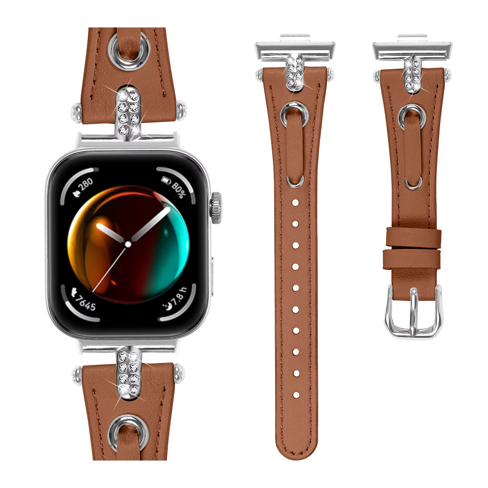 Bracelet en cuir pour Huawei Watch Fit 3 4 5