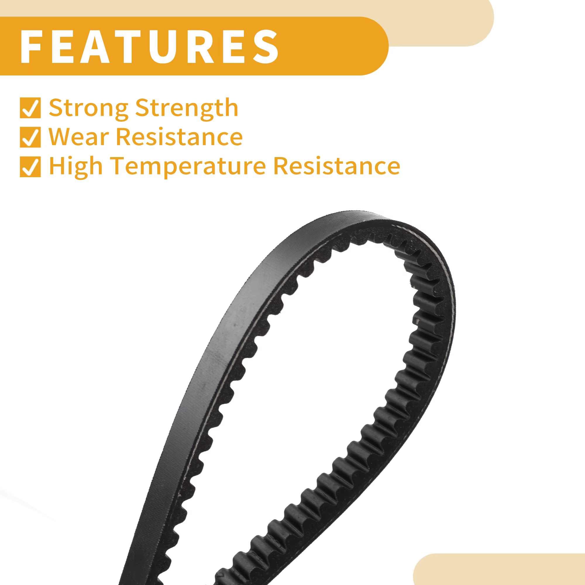 Courroie d'entraînement Motoforti pour moto, V-Belt pour Aprilia 125, Leonardo St 2003-2004