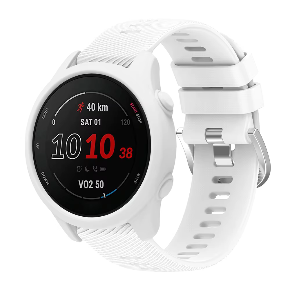 Bracelet en Silicone + étui de protection pour bracelet de montre de remplacement Garmin Forerunner 255 265