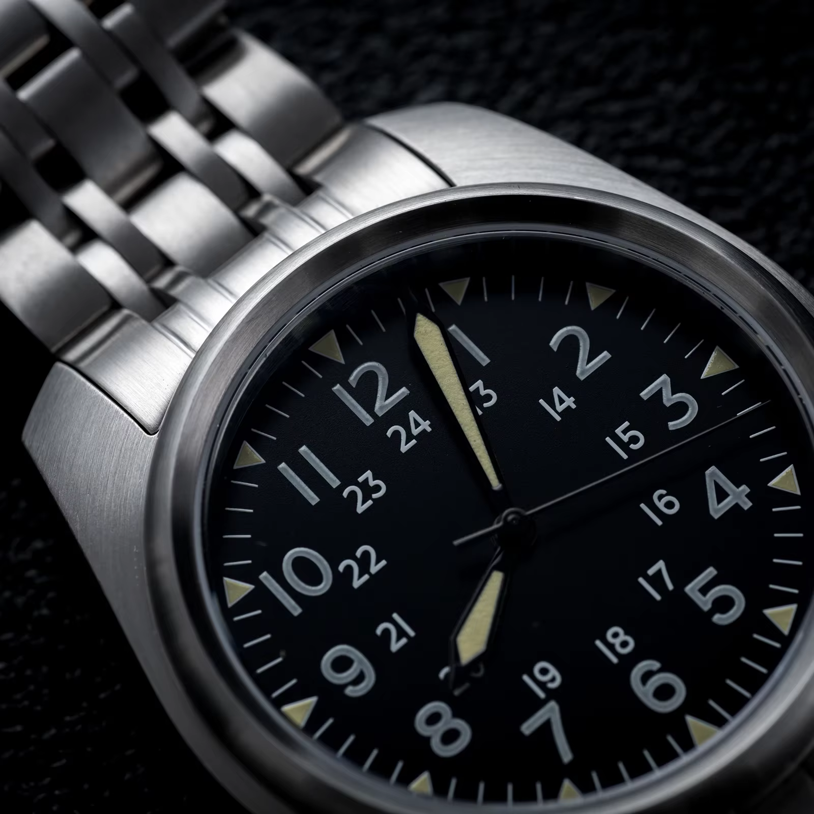 Montres pour hommes en acier inoxydable 316L avec cristal saphir