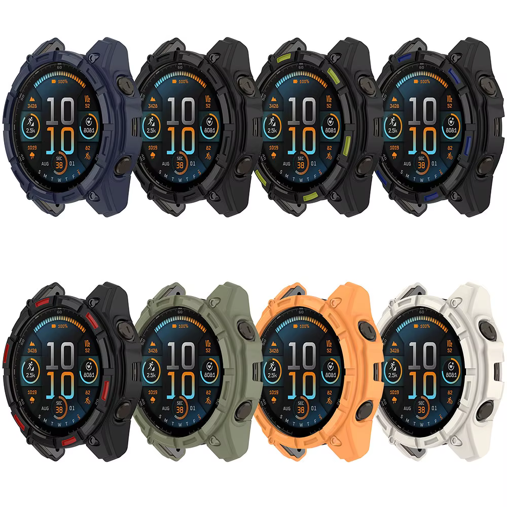 Housse de montre en Silicone pour Garmin Fenix8 solaire 51MM 47MM