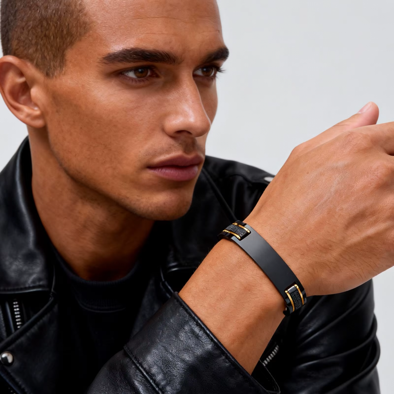 Bracelet de luxe personnalisé pour papa mari, Bracelet de montre épais en acier inoxydable personnalisé, cadeau d'anniversaire pour père pour hommes