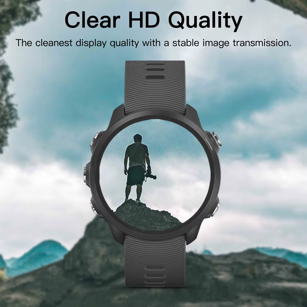 Film de protection d'écran de montre transparent, 1 à 5 pièces, pour Garmin Forerunner 55/235/245/245M/255/255S/645/935/945/955, protection en verre trempé 9H