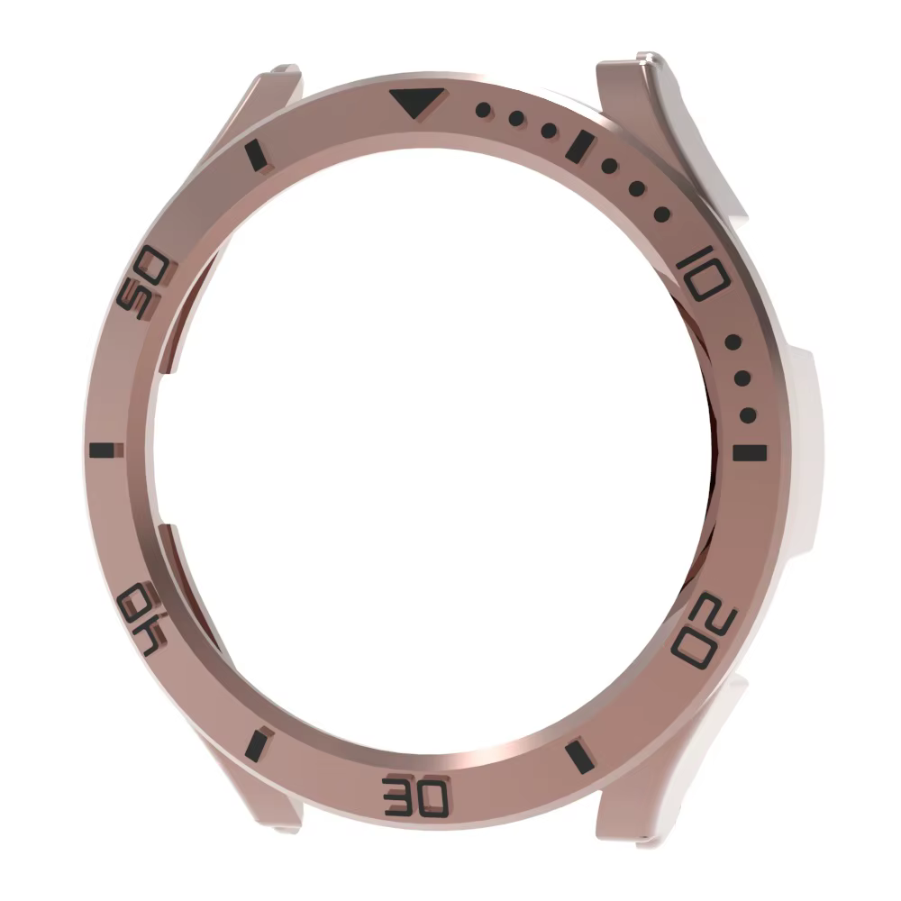 Cadran cadre lunette Mod couverture pour Samsung Galaxy montre 7 6 5 Pro PC plastique galvanoplastie demi-enveloppé pare-chocs 44mm 40mm 46mm