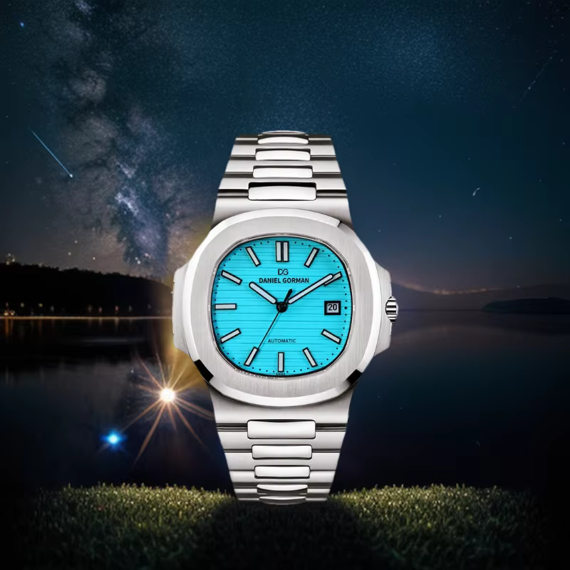 Tiffany – montre automatique bleue