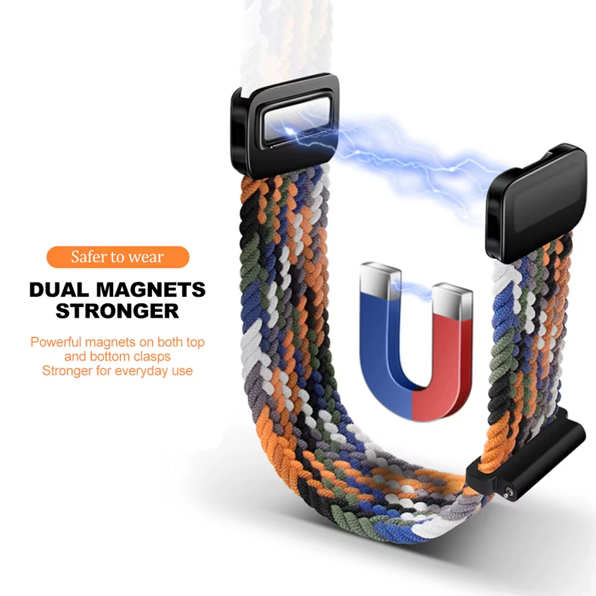 Bracelet à boucle en Nylon pour Google Pixel Watch 3 41mm, Bracelet tressé magnétique de remplacement, Google Pixel Watch 2 Correa