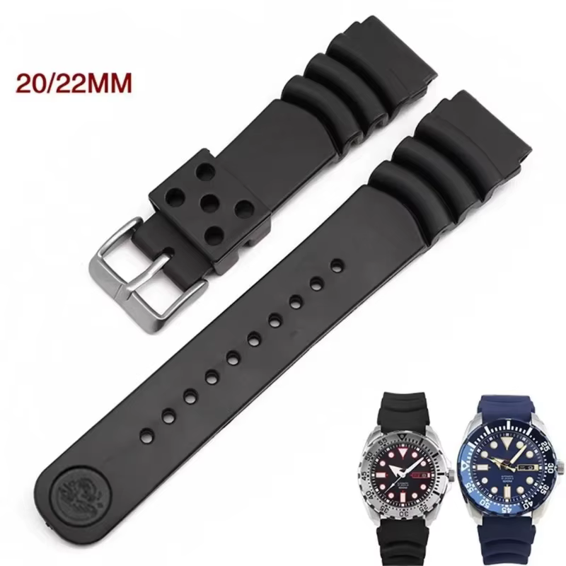 Bracelet en Silicone pour montre Seiko