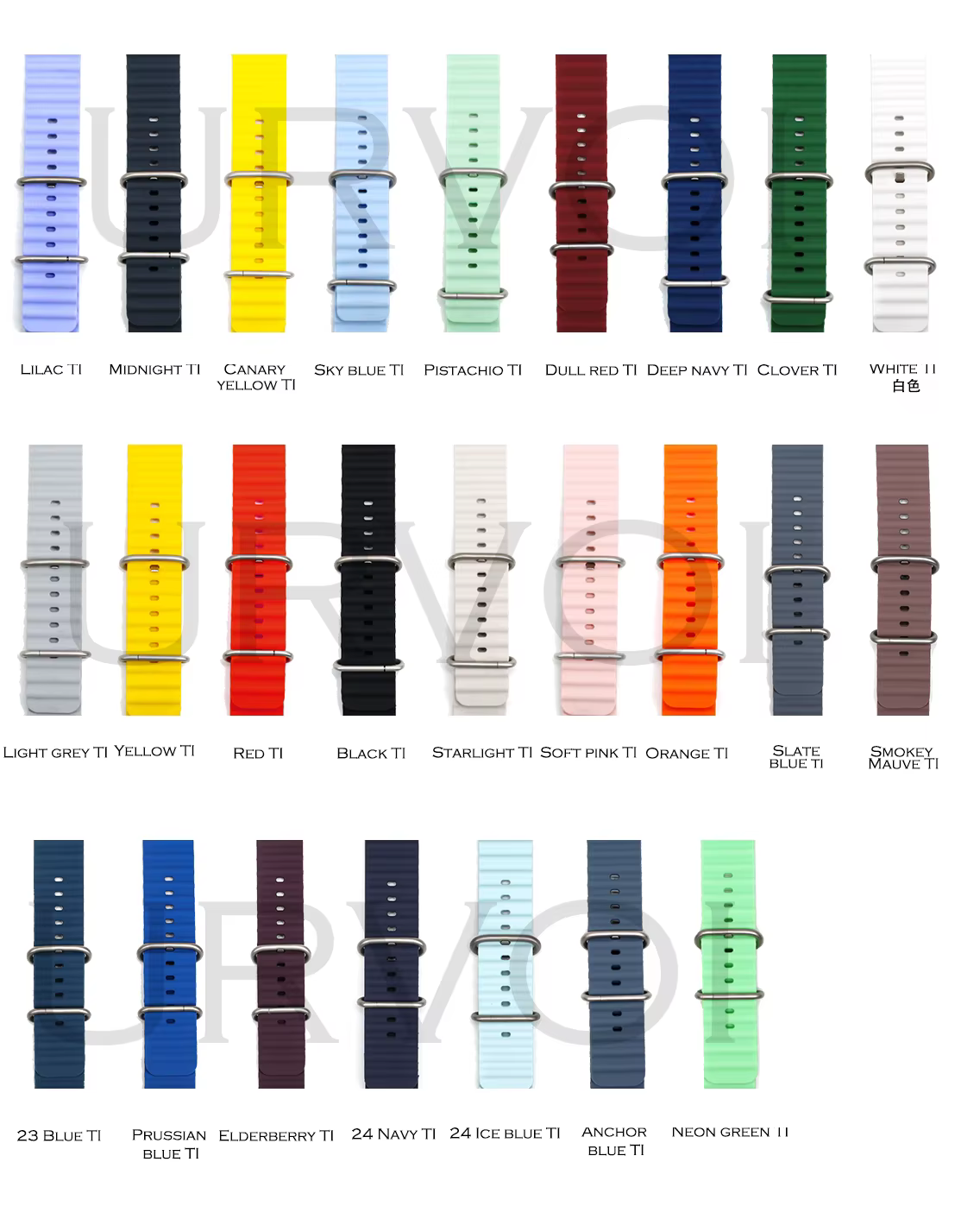URVOI Ocean Band pour Apple Watch Ultra 3 2 Strap Series 11 10 9 8 SE Sport