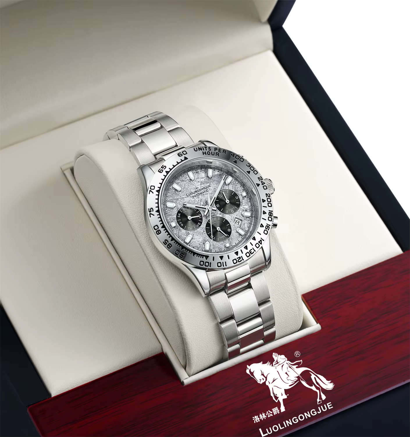 Montre mécanique pour hommes de la série luxe