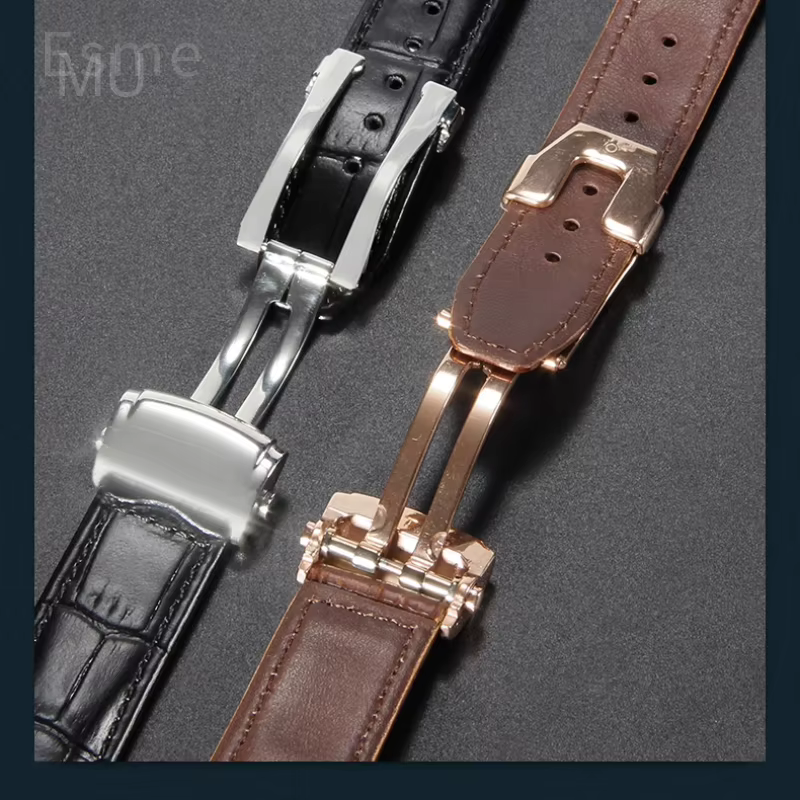 Montre en cuir de vachette respectueux de la peau