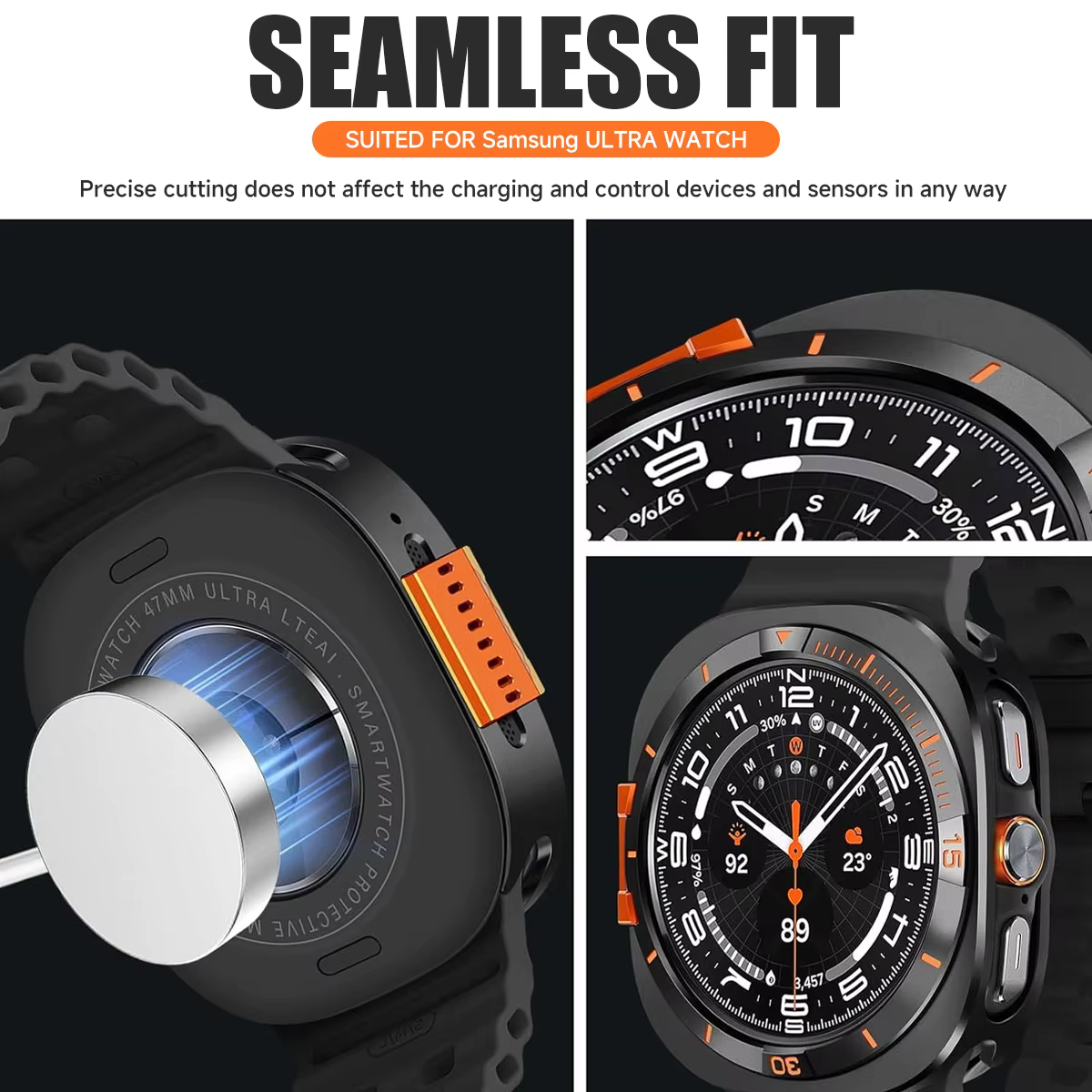 Coque métallique anti-chute pour Samsung Galaxy Watch 8 44mm Ultra 2025 47mm