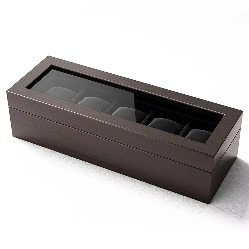 Boîte de rangement en bois pour montres mécaniques pour hommes