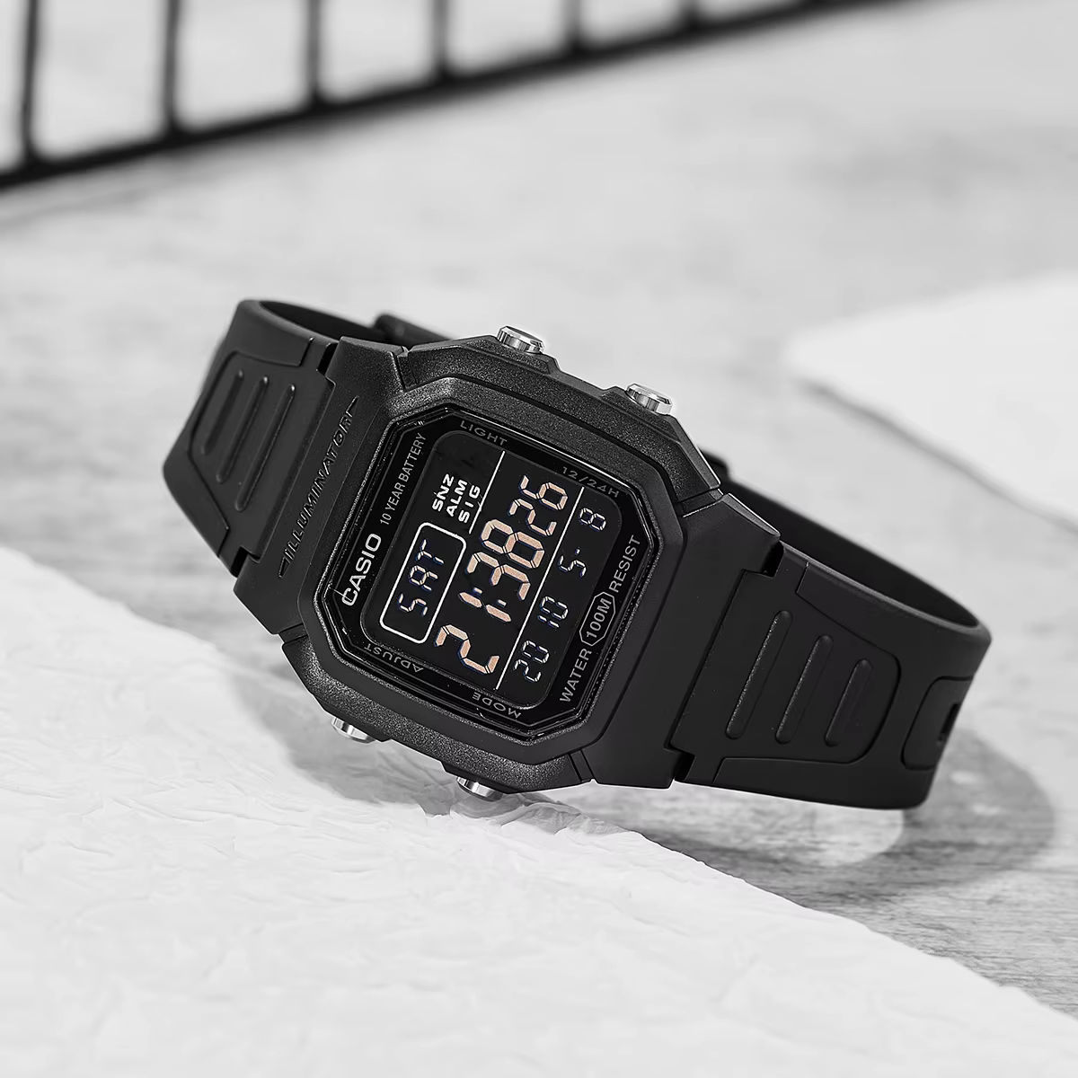 MOL G montre choc hommes top luxe ensemble militaire 10 ans Autonomie de la batterie numérique