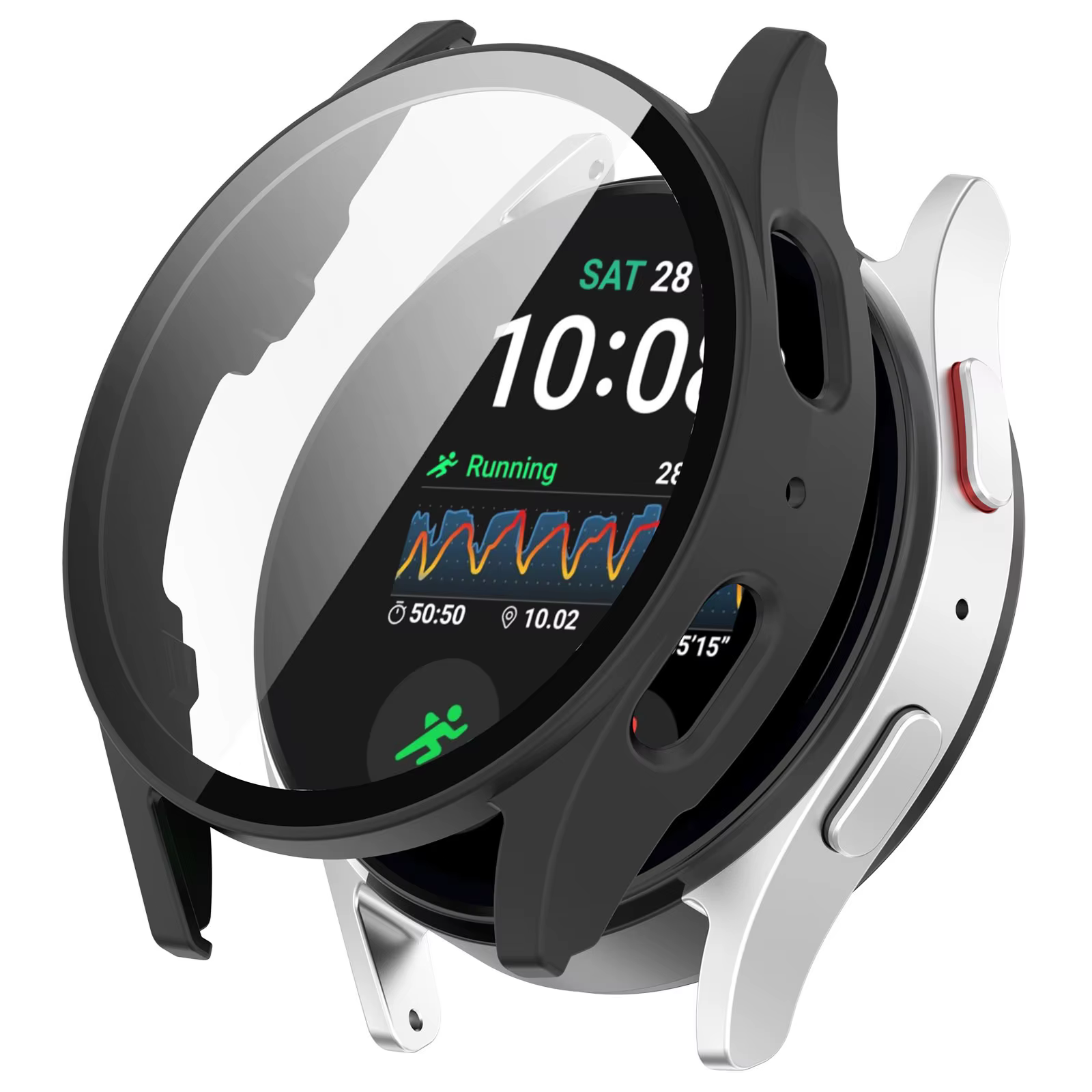 Verre + PC étui pour samsung Galaxy montre 7 6 5 4 44mm 40mm accessoires tout autour Anti-chute pare-chocs couverture watch7 4 protecteur d'écran