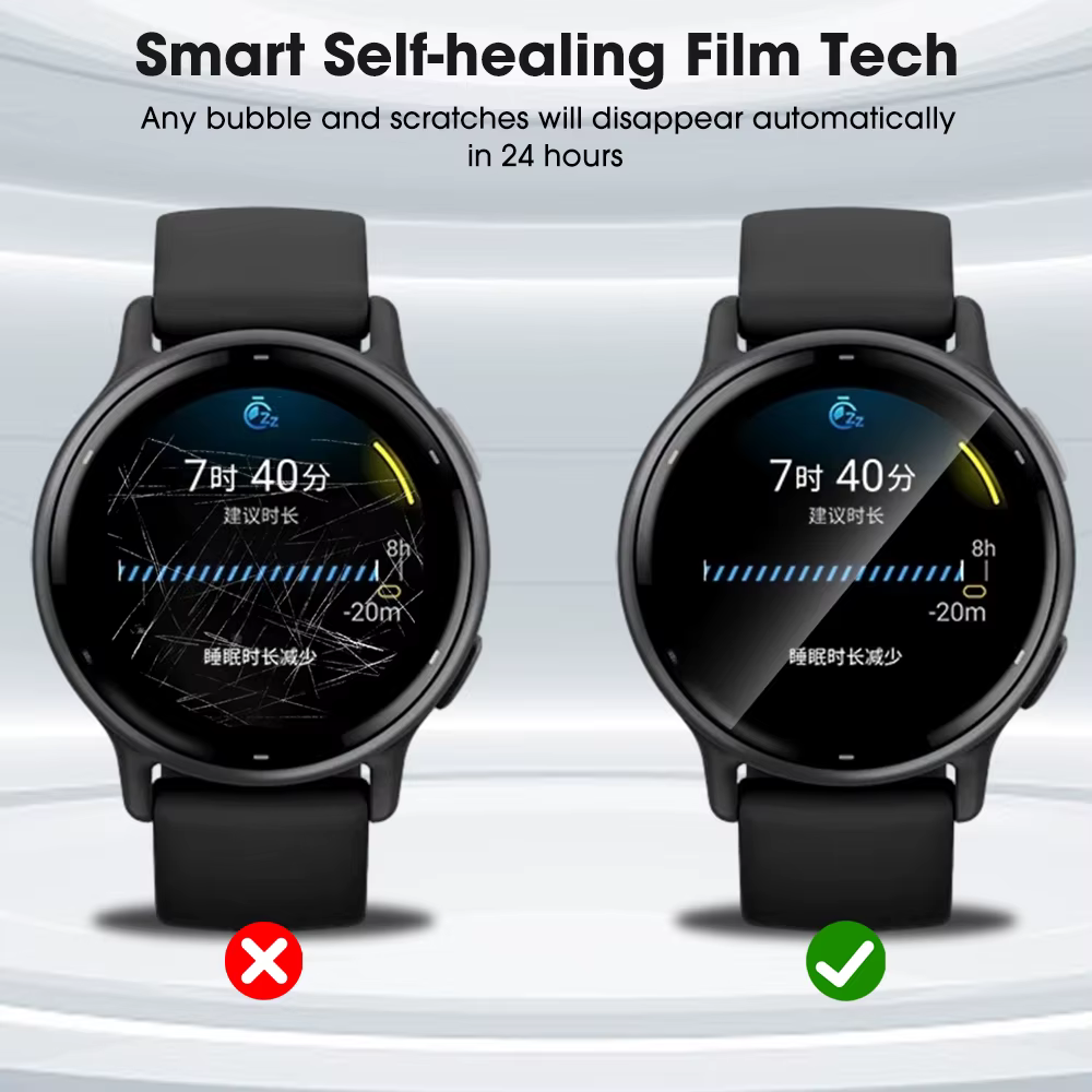 Film de protection complet souple et transparent pour montre de sport Garmin Vivoactive 5