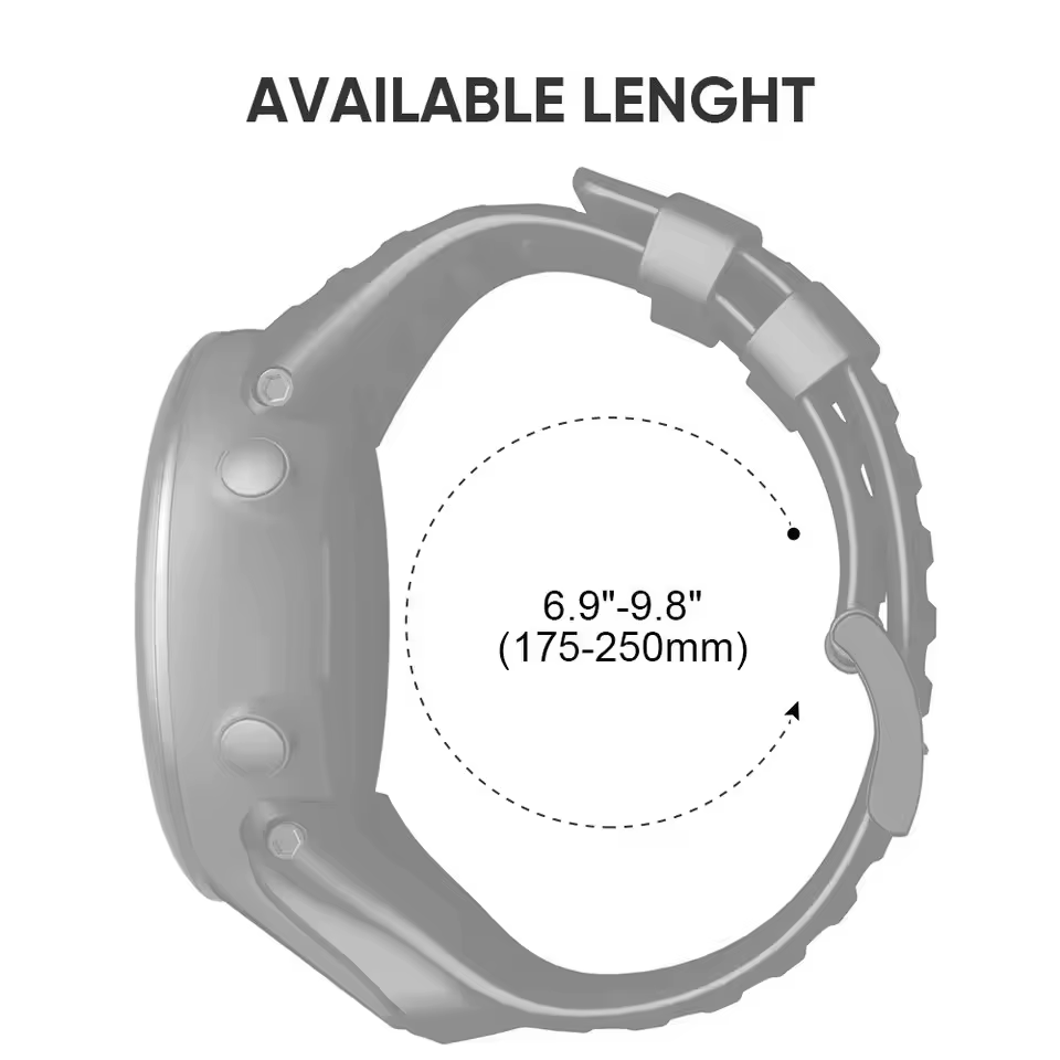 Compatible avec SUUNTO Ambit 1/2/3/2S/2R/3P/3S/3R bracelet de Sport en Silicone TPU souple accessoires