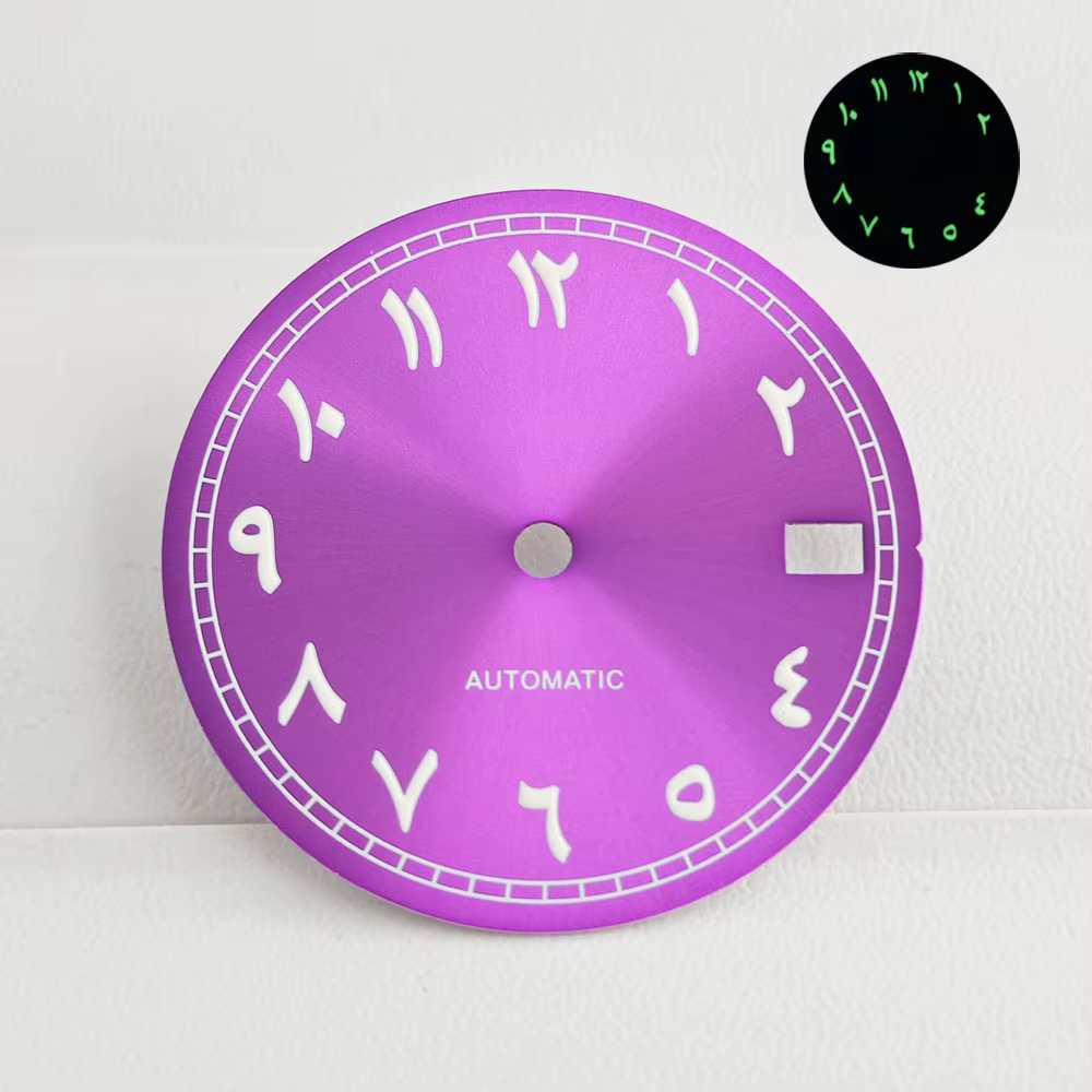 Montre pour hommes, cadran numérique arabe NH35