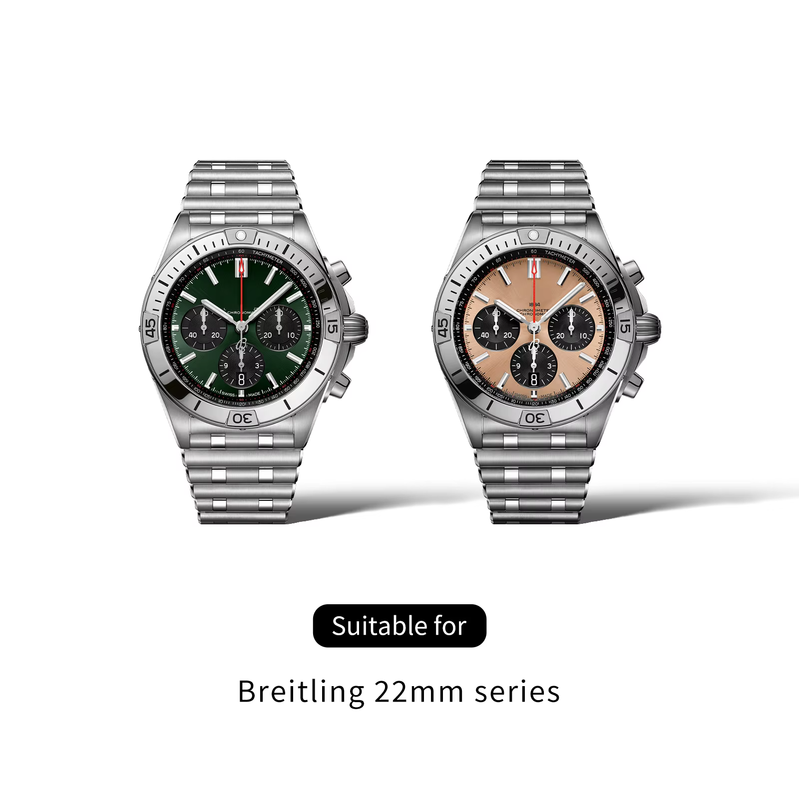 Bracelet de montre en acier inoxydable massif de qualité supérieure