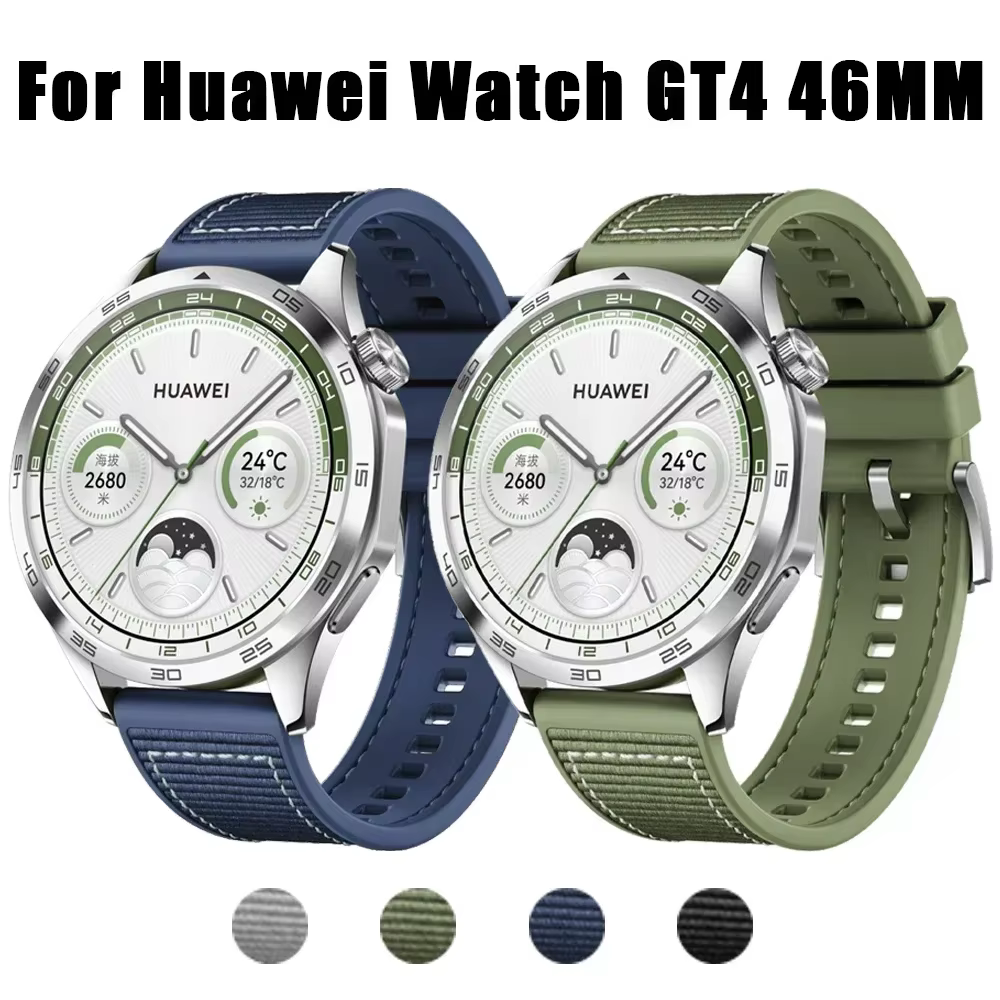 22mm tissé tresse ceinture Bracelet officiel pour Huawei montre GT4 bande