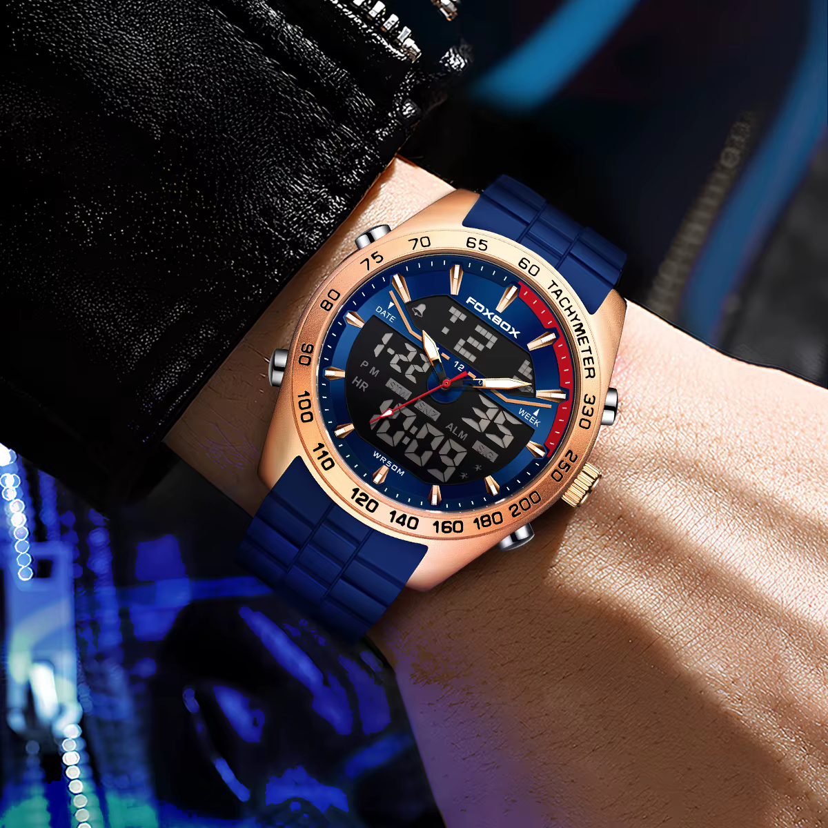 Montre chronographe de luxe pour homme FOXBOX