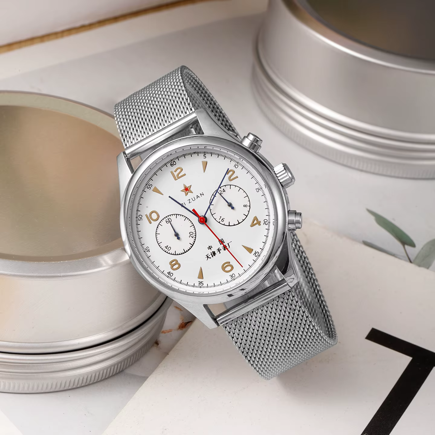 2026 nouvelles montres pour hommes 1963 pilote montre automatique 40mm étanche rétro quartz chronographe vintage robe