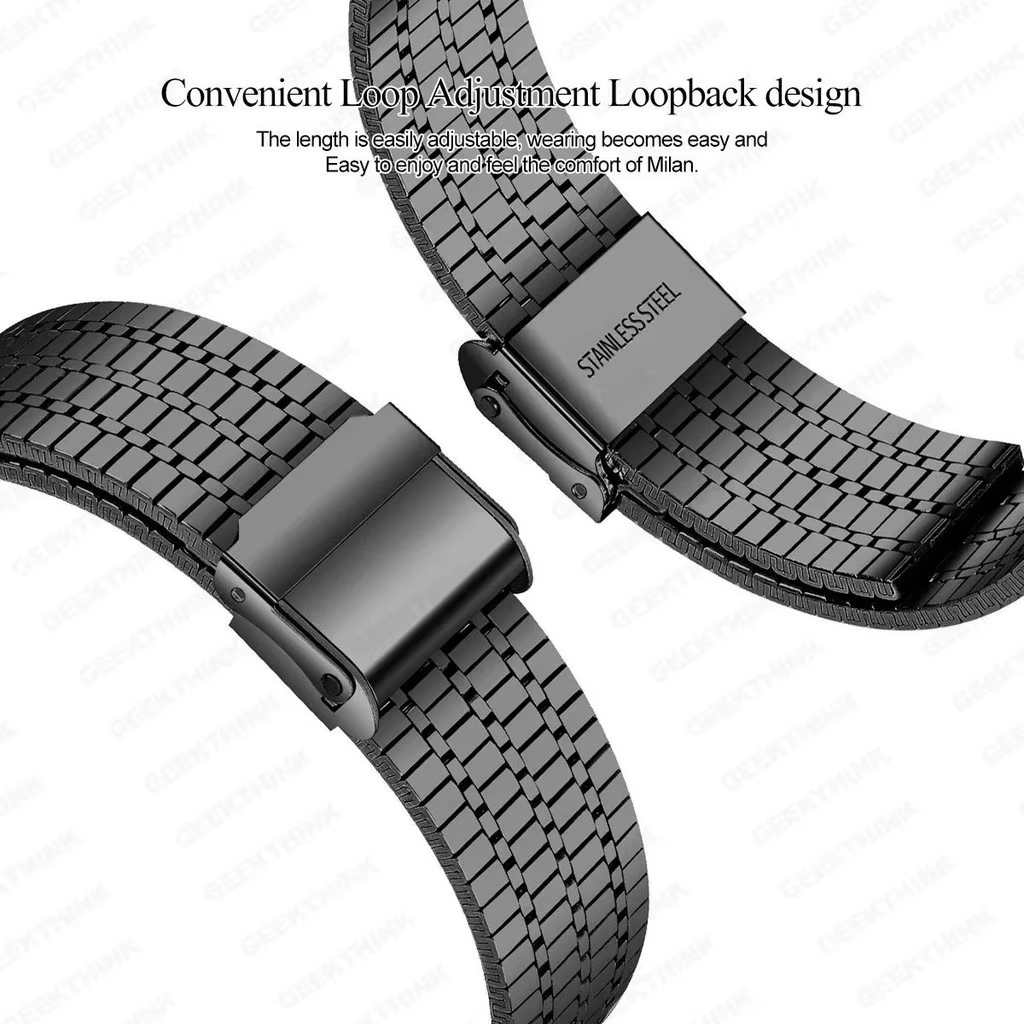 Bracelet à maillons pour apple watch S11 10 46 42mm 987 45 41mm SE654 44 40mm