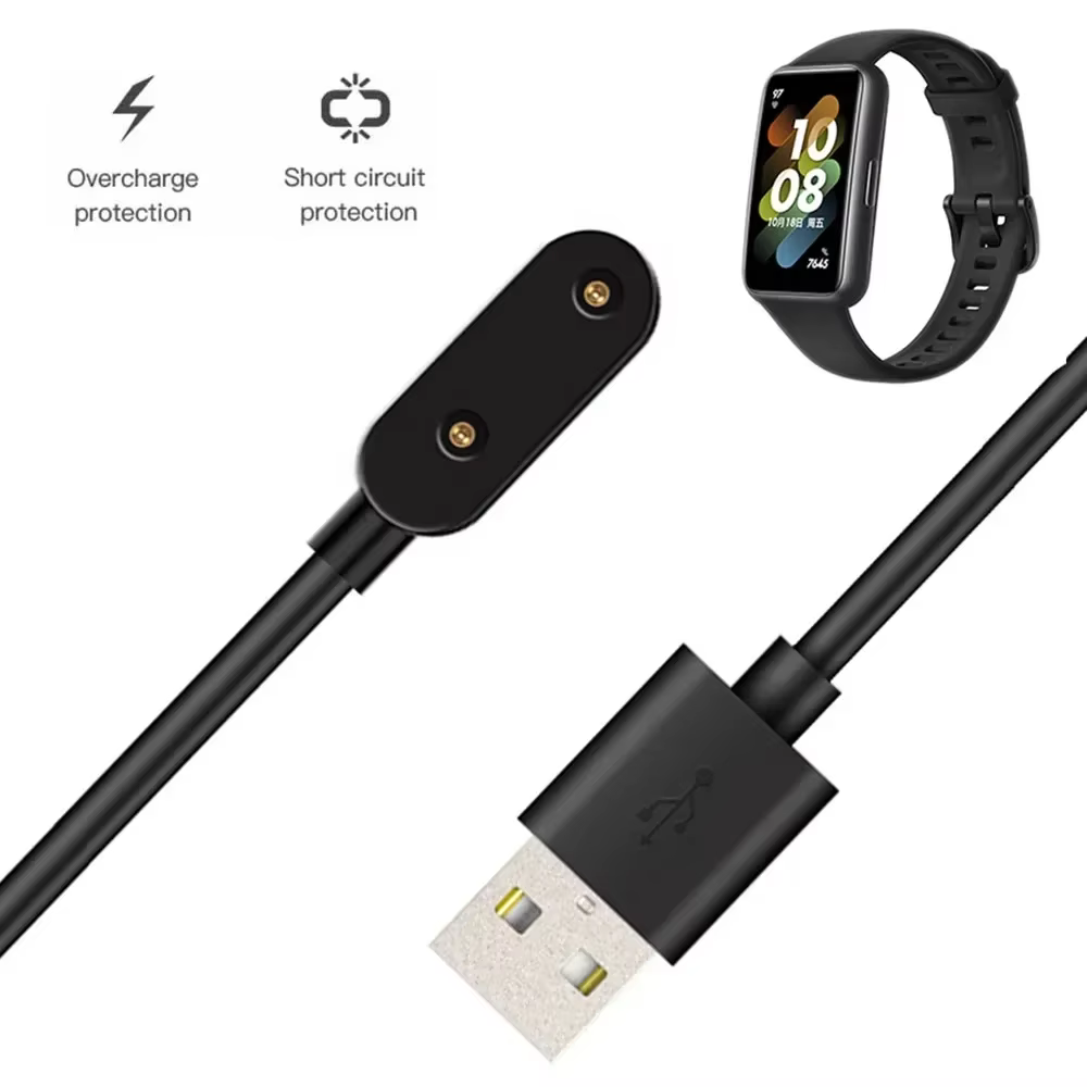 Chargeur USB magnétique de 1M pour montre Huawei Fit/Fit2/Band9/8/7/6pro/Honor Watch ES/montre pour enfants