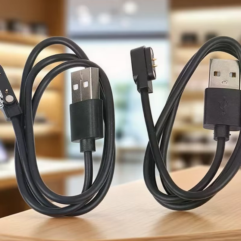 Cordon de chargeur de montre intelligente universel câble de charge magnétique 2 broches 4