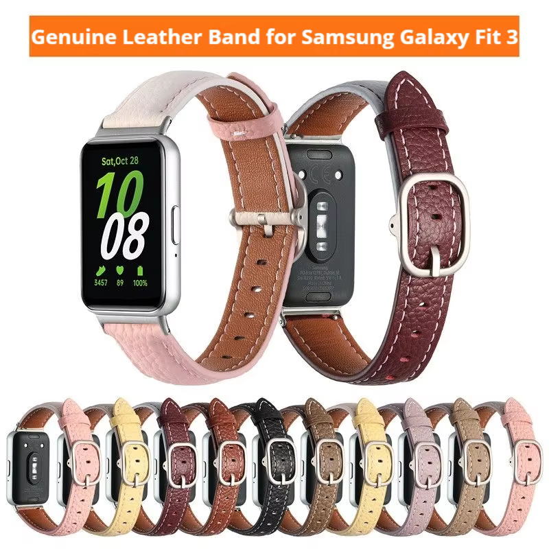 Bracelets en cuir pour Samsung Galaxy Fit 3