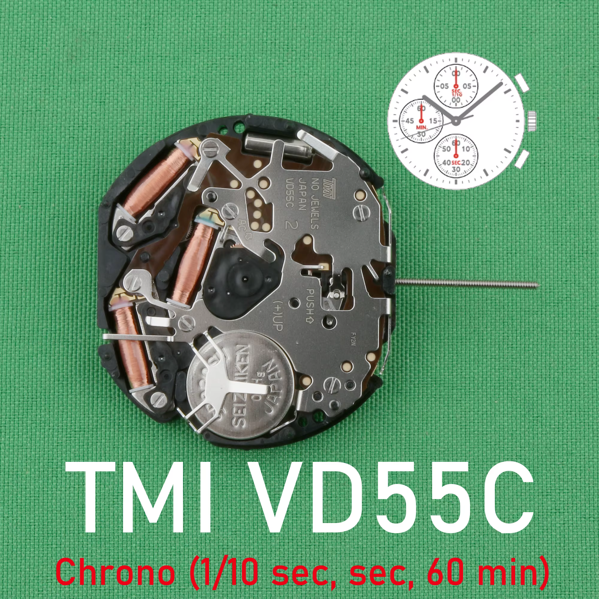 Mouvement de Montre Japonais Original SeATM VD55
