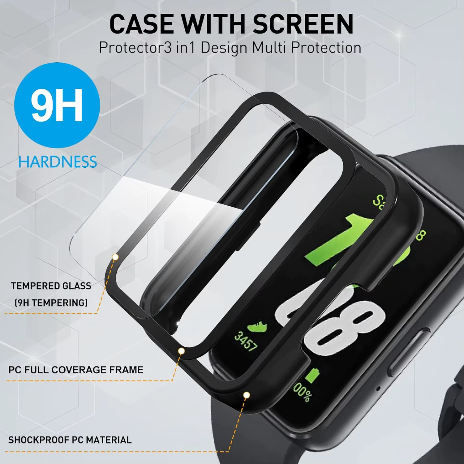 Étui de montre mat pour Samsung Galaxy Fit3