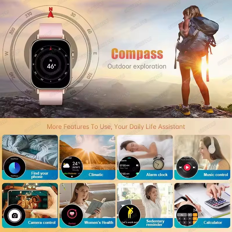 Nouvelle montre connectée GPS 2026 pour Android et iOS