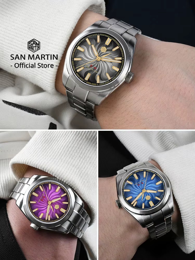 San Martin-Montre mécanique automatique pour homme